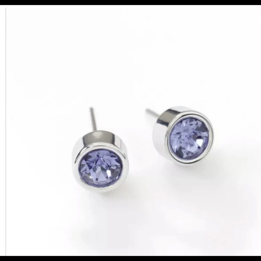 Touchstone Crystal Purple Ice Earrings